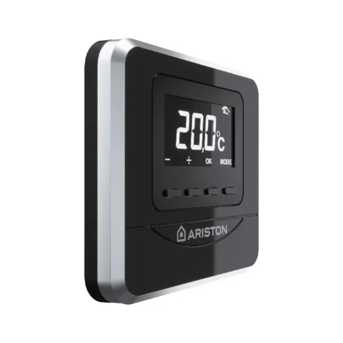 ariston cube rf wireless room thermostat side view
